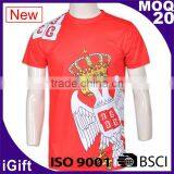 BSCI/ISO9001 Factory Dry Fit Breathable Fabric Italy Sublimation Ink Hotsale Cheap Custom Sports t Shirts thumbnail-1