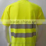 100% Polyester Birdeye hi Vis Safety T-shirt With Short Sleeve thumbnail-2