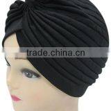 Men and Women Solid Color Bow Head Hat Outdoor Sunscreen Scarf Cap Watermelon Cap Cap Cap Cap Can be Folded thumbnail-2