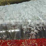 2016 Latest Bridal Lace Beaded Embroidery Lace Wedding Lace African Lace Fabric B3205 thumbnail-5