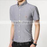 Professional Customise Summer Short Sleeve Denim Latest Shirt Designs for Boys thumbnail-4