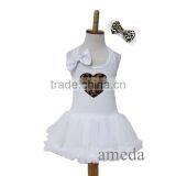 White Leopard Heart Petti Pettiskirt Dress 1-4Y thumbnail-1