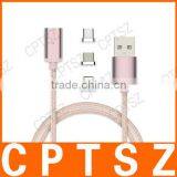 Two In One Mobile Phone Woven Magnetic Suction Data Iine Android Charging Data Cable thumbnail-3