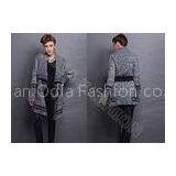 Long Sleeve Wool Womens Chunky Sweaters Coat With Belt Cowl Neck , xs Sweatshirts For Women thumbnail-1