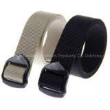 Casual dress outdoors belt with carbon fiber buckle, airport friendly