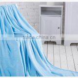Hot Sale Warm Thick Cozy Soft Wholesale Made in China 100% Polyester Fleece Throw Bedding Set Solid Flannel Blanket thumbnail-2