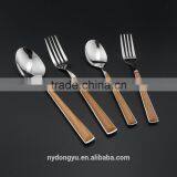 304 Stainless Steel Fork Spoon / Jaxn ABS Wood Look Handle Spoon and Fork /fancy Dessert Spoon Jam Spoon