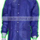Disposable Dark Blue Spunbond Lab Coat