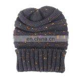 Autumn and Winter Hat Ms. Miscellaneous Color Knitted Wool Hat Outdoor Warm Hat Cap thumbnail-4