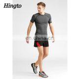 Mixcolor Black/red Elasticated 100% Polyamide Breathable Men Sports Shorts thumbnail-1