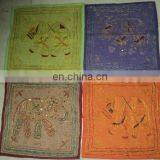 JARI ELEPHANT EMBROIDERY CUSHION COVERS mixed elephant designs