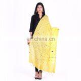 Beautiful Color Hand Bandhej Beaded Jaipuri Tradional Ethnic Stole Dupatta 2.35 Mtrs