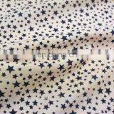 Printed Little Star Organic Cotton Silk Satin Fabric