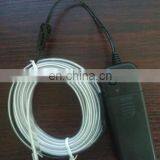 2016 New Car EL WireHigh Quality Colorful 1M EL Wire Tube Rope Battery Powered Flexible Neon Cold Light Car Party Wedding Decor thumbnail-1