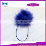 Pre-tie Elastic Hair Stretch Loop With Feather thumbnail-2