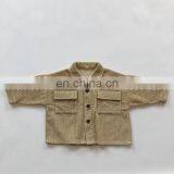 2020 Autumn and Winter Children's Jacket Retro Western Corduroy Cardigan Jacket thumbnail-4