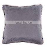 Custom Latest Design Pink Cover Fur Plush Body Car Waist Cushion /pillow Shaggy Faux Fur Cushion With Metallic Yarn thumbnail-6