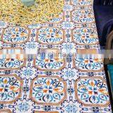 Bohemia Grid Oblong Printed Tablecloth Dining Table Cloth for Essential Home thumbnail-4