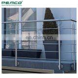 Custom Design Indoor Outdoor Terrace 304 Pipe Balustrade Stainless Steel Balcony Tube Railing thumbnail-1
