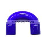 High Temperature Flexible Automobile Parts 180 Degree Silicone Elbow thumbnail-3