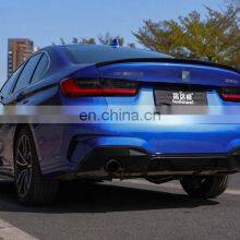 Carbon Black Circular Hole Rear Diffuser for BMW 3 Series G20 2018+ MP Style Rear Bumper Lip thumbnail-5