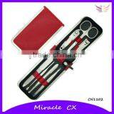 Red Mini Manicure Set With Zipper Business Gift Set