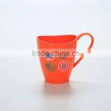 Reusable Cartoon Plastic Cups --Orange thumbnail-2
