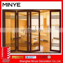 Aluminum Bifold Tempered Glass Sliding Bifold Folding Door With 5 Years Warranty thumbnail-5