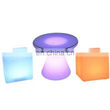 Glow Furniture Sets Led Cube Chair Bar Stool Sillas Para Eventos Bar Stools thumbnail-1