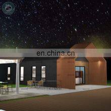 New Triangle Roof Prefab House Villa Wood Prefabricated Steel Frame Villa House for Sale thumbnail-5