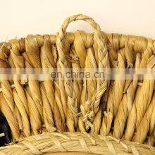 Best Price Black Natural WOven Water Hyacinth Mirror Round Wall Decoration High Quality WHolesale Made in Vietnam thumbnail-5