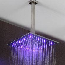 Concealed LED Square Shower Head With Shower Arm Shower Mixer 304 Stainless Steel Showerhead thumbnail-1