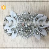 Embroidered Organza Flower Appliques for Bridal Dresses