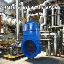 DIN Elektromotorisch betriebenes Schieberventil aus WCB-Gussstahl mit Flansch und elastischem Sitz, elektrisches Schieberventil mit Aktuator, große Nennweite thumbnail-5