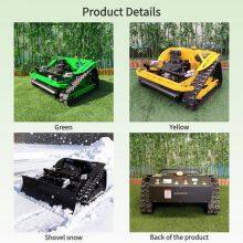 7Hp 7.5Hp 9Hp 16Hp Gasoline Engine Self Charging Remotely Controlled Field Grass Cutting Machine thumbnail-4