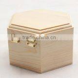 Luxury Box Hexagon Wooden Jewelry Watch Box for Sale thumbnail-3