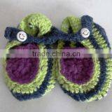 Baby Alpaca knitted booties for baby Handmade
