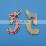 Number Five Lapel Pin Badge UAE Map Design Gold Pin thumbnail-1