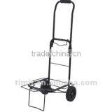 Simple Design Practical Iron 4 Wheels Foldable Black Shopping Trolley Cart thumbnail-1