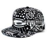 Best Selling Fashion Large Eye Printed Adult Hiphop Flat Cap Snapback thumbnail-2