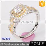 Guangzhou Panyu Factory New Model Design Ladies Finger Silver 925 Ring thumbnail-3