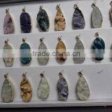 Fashion Natural Crystal Quartz Stone Druzy Rectangle Pendant 2016 Hot Bar Drusy Druzy Pendant thumbnail-2