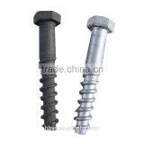 Railway Fastener Rail Sleeper Coach Screw Spike,Tirefond for Railway