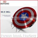 The Shield of Captain America Ultra Thin Li-polymer Battery Power Bank Factory Supply Captain America Power Bank thumbnail-2
