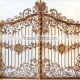 hot sale automatic opening ornamental forged iron gate