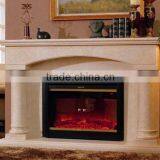 Stone Caved Marble Outdoor Fireplace thumbnail-1