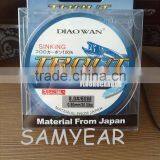 Fluorocarbon Fishing Line DIAOWAN High Strength Fishing Line Material Impoted From Japan