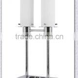 UL Approved Hotel Room Chrome Finish and Frosted Glass Hotel Bedside Lamp With On/Off Base Switch XC-H020 thumbnail-1