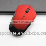 Red rubber surface 2.4G wireless mouse for Macbook windows xp vista 7 laptop PC travel