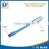 Silicon USB Mini Pocket White Portable Flexible LED Reading Light thumbnail-3